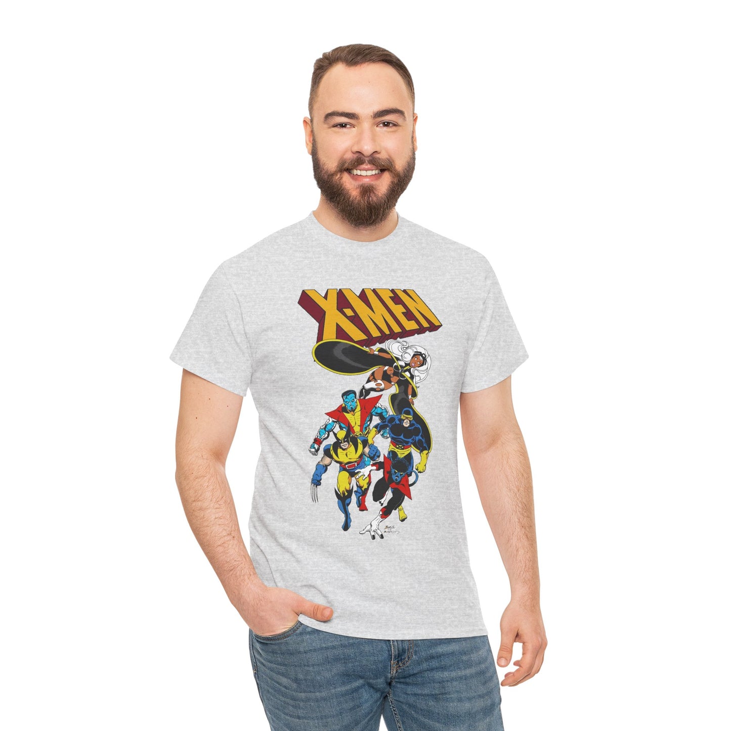 X-Men T-Shirt - John Byrne Art - Wolverine, Storm, Cyclops, Colossus, Nightcrawler - Marvel Comics Mutants