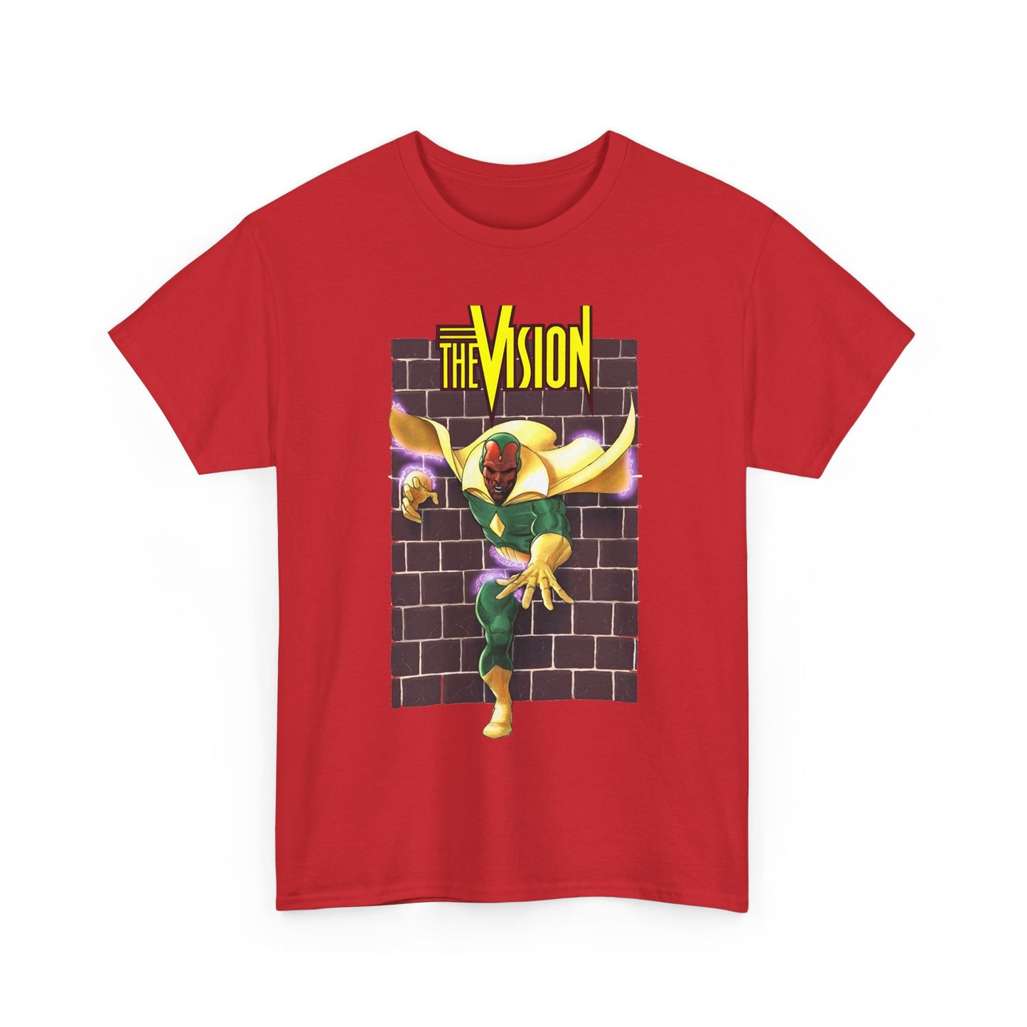 Vision T-Shirt - George Perez Art - Avengers Member - Scarlet Witch Husband - Android - Marvel Comics