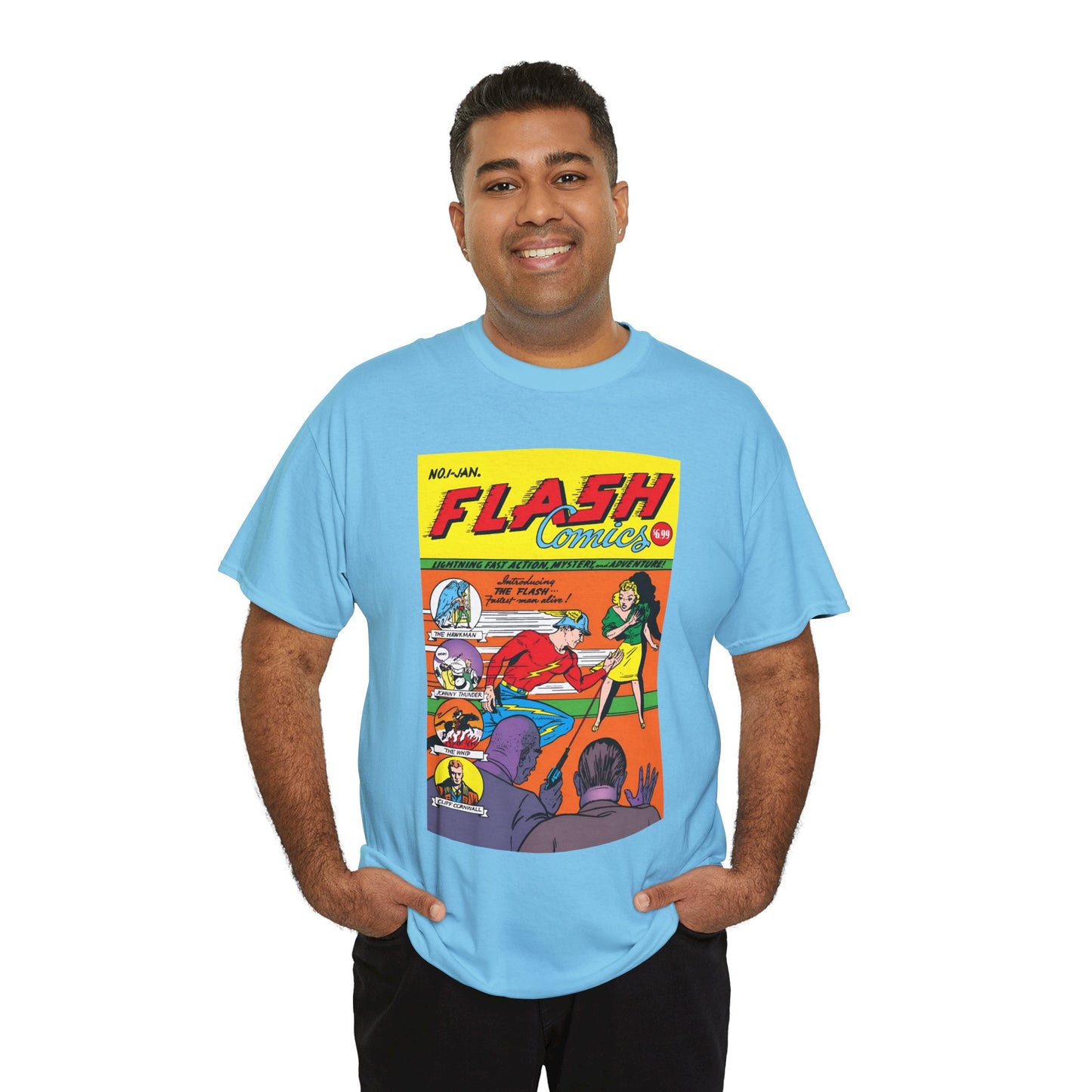 Flash Comics #1 T-Shirt - Jay Garrick, Golden Age Flash - JSA Member - DC Comics