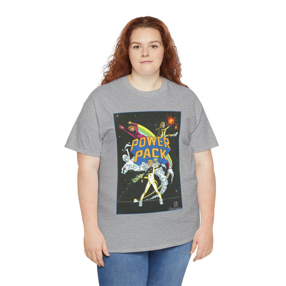 Power Pack T-Shirt - June Brigman, Roy Richardson, Bob Share Art - Ad Recreation - Marvel Comics