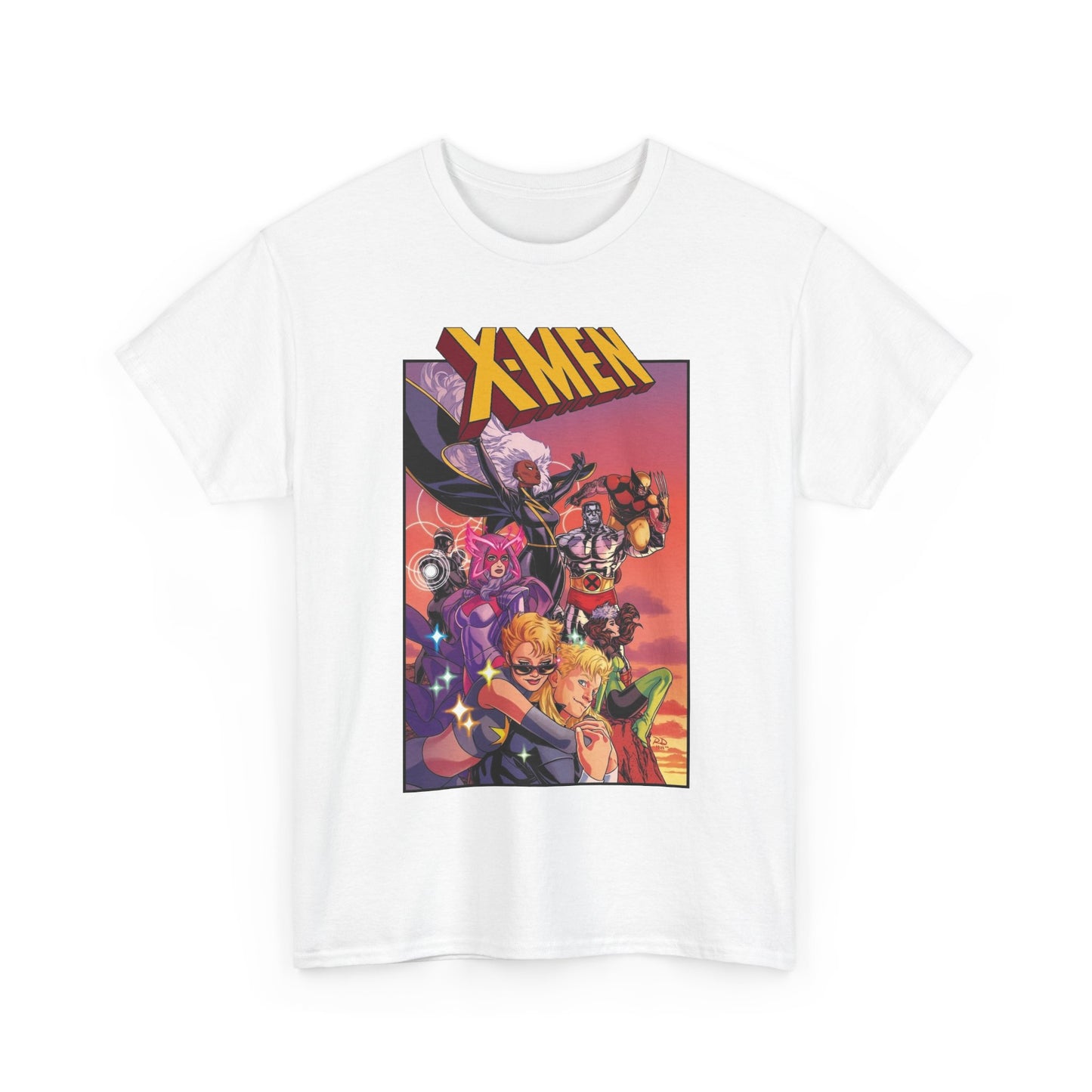 X-Men Outback T-Shirt - Russell Dauterman Art - Storm, Wolverine, Psylocke, Longshot, Havok, Rogue, Colossus, Dazzler - Marvel Comics
