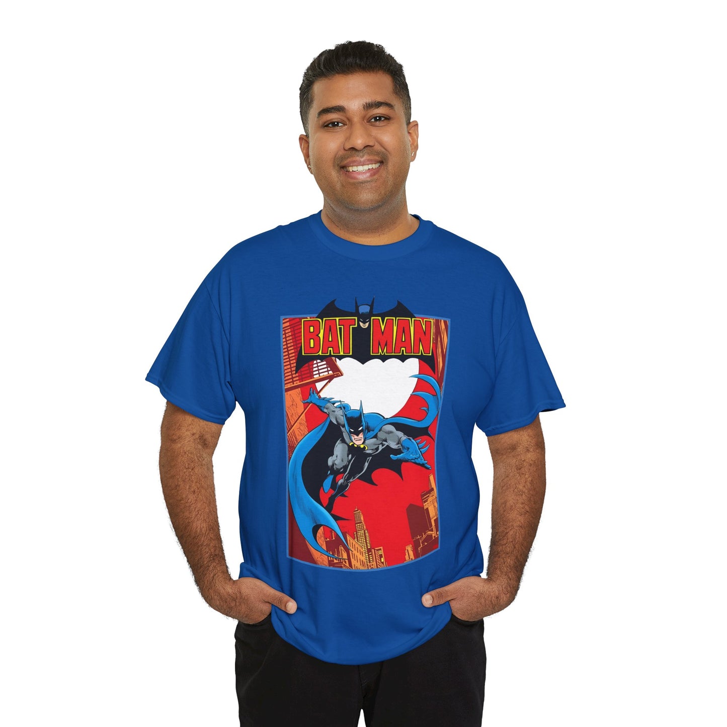 Batman T-Shirt - Jim Aparo Art - Untold Tales Cover - DC Comics Bronze Age - Batman Flying in Front of the Moon - Caped Crusader, Gotham City