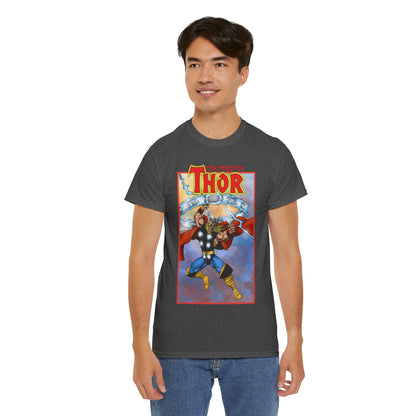 The Mighty Thor T-Shirt - George Perez Art - Mjolnir - Avengers Member - God of Thunder - Asgard Warrior - Marvel Comics