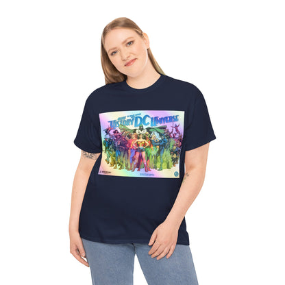 New History of the DC Universe T-Shirt - Wonder Woman, Wildcat, Black Canary, Sgt. Rock, Etrigan, Spectre, Jonah Hex - DC Comics