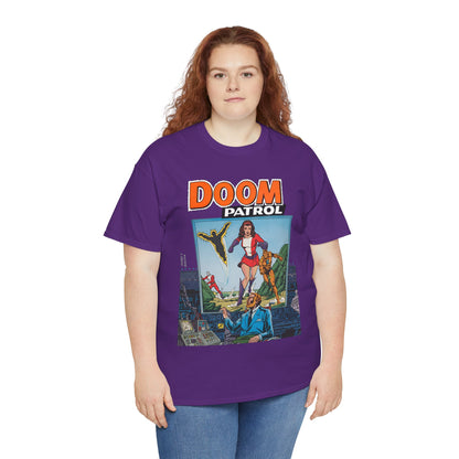 Doom Patrol T-Shirt - George Perez Art - Elasti-Girl, Robotman, Negative Man, The Chief - DC Comics Digest Cover Art
