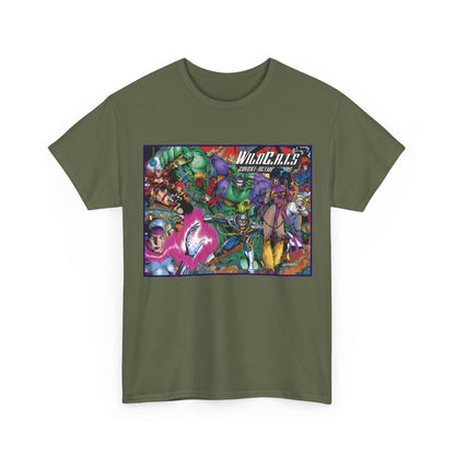 Wildcats T-Shirt - Jim Lee Art - #0 Cover - Spartan, Grifter, Zealot, Voodoo, Maul, Warblade, Emp - Image Comics/Wildstorm/DC Comics - WildC.A.T.S.