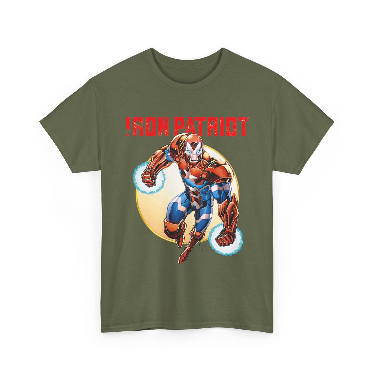 Iron Patriot T-Shirt - Todd Nauck Art - Avengers Member - Marvel Comics