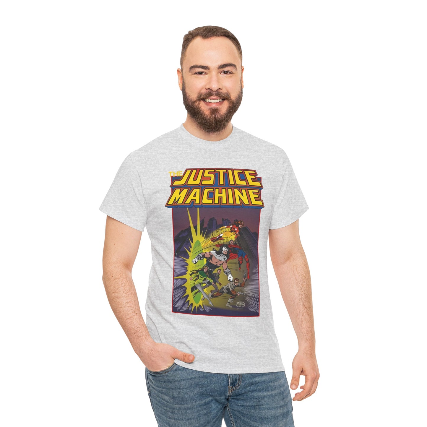 Justice Machine T-Shirt - John Byrne Art - Comico Comics