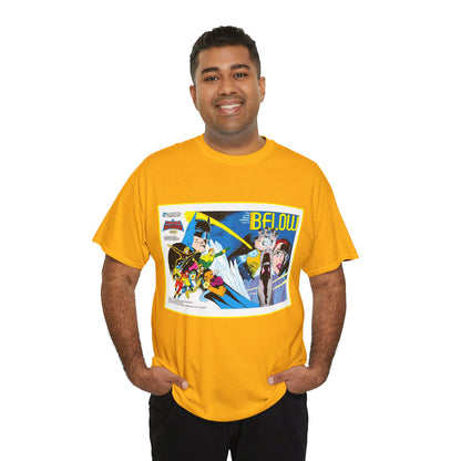 Batman & the Outsiders T-Shirt - Alan Davis Art - Promotional Poster - Looker, Halo, Katana, Geo-Force, Metamorpho, Black Lightning - DC Comics