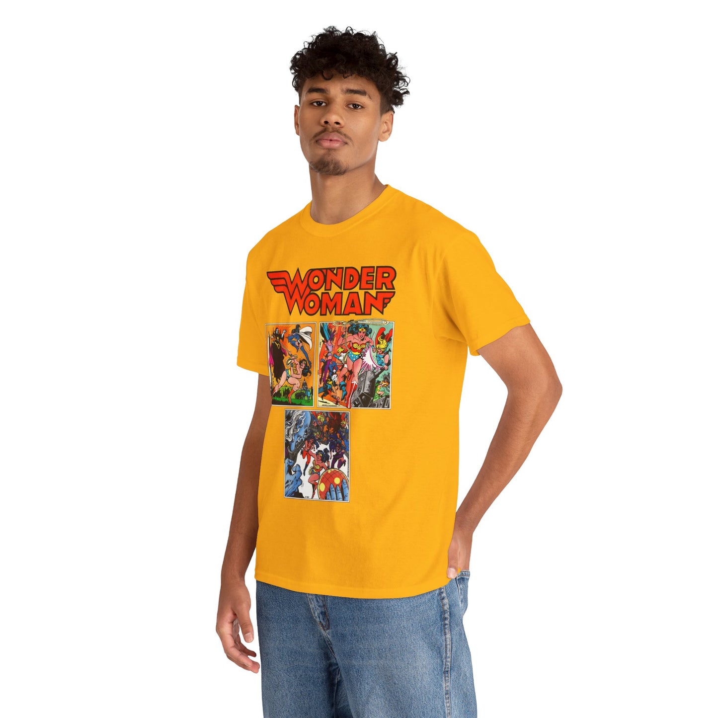 Wonder Woman T-Shirt - Ross Andru & Dick Giordano Art - Judgment in Infinity Story - Zatanna, Supergirl, Huntress, Power Girl, Raven, Wonder Girl, Starfire - DC Comics