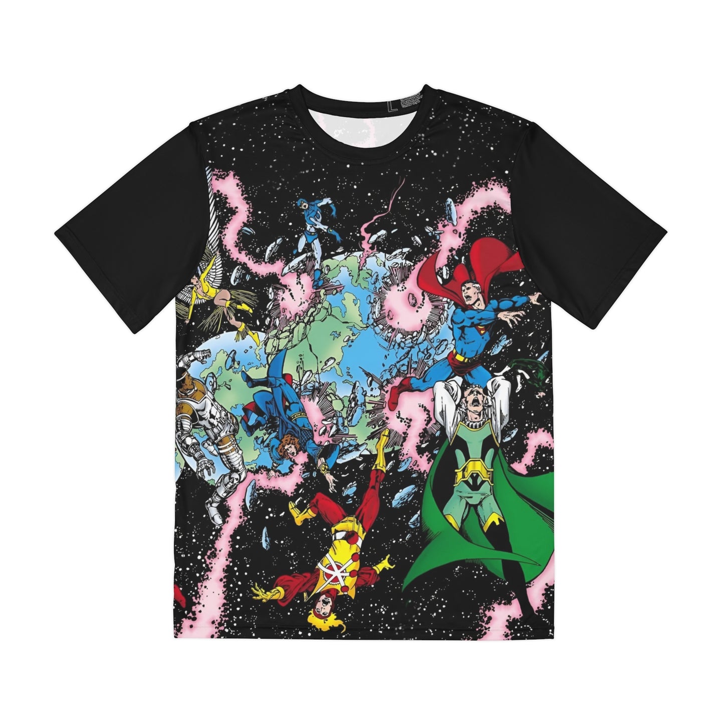 Crisis on Infinite Earths #1 All Over Print Tee (Polyester) - George Perez Art - DC Comics