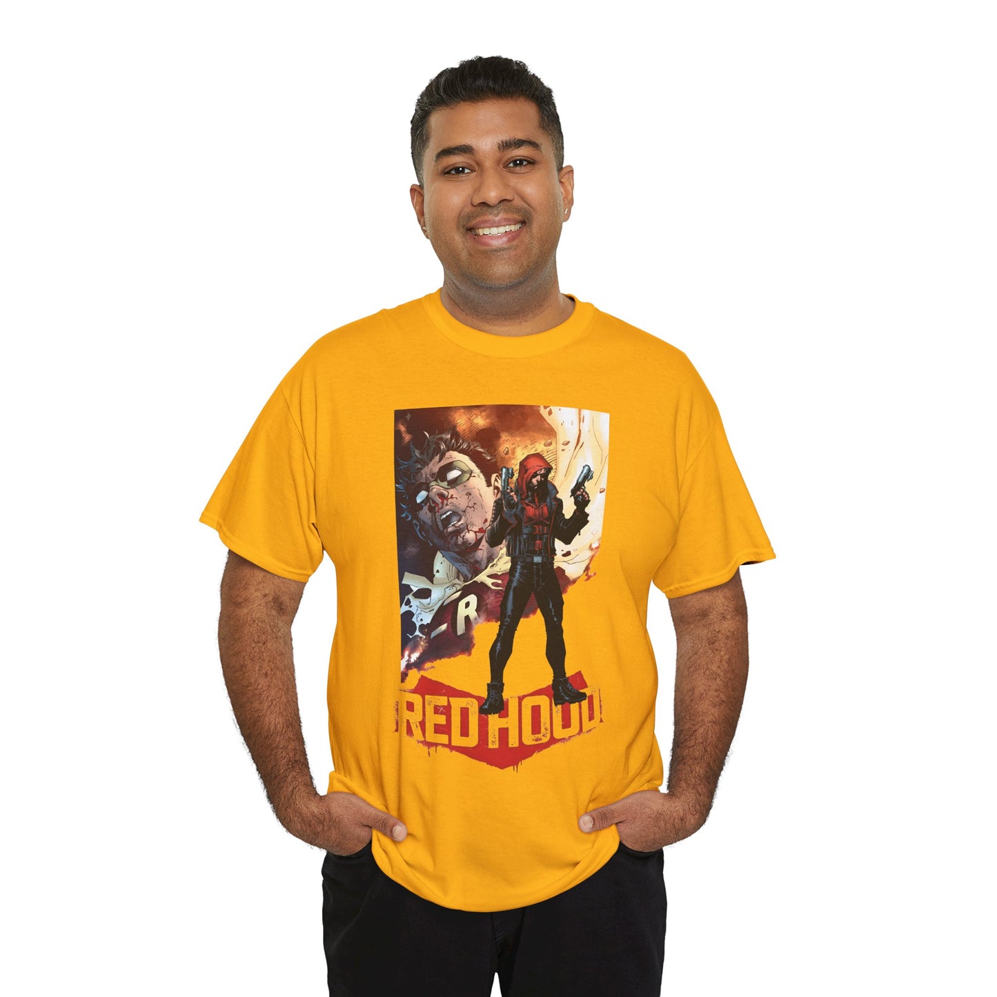 Red Hood T-Shirt - Jim Lee Art - Jason Todd, Batman Sidekick - Gotham Hero - DC Comics