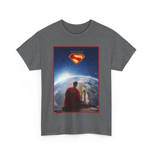 Superman Legacy T-Shirt - 2025 James Gunn Movie Scene - Clark & Krypto On the Moon - David Corenswet - DC Comics - Man of Steel