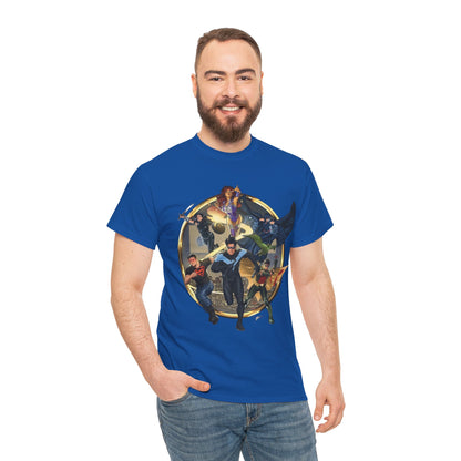 Titans T-Shirt - Taurin Clarke Art - Nightwing, Raven, Starfire, Wonder Girl, Superboy, Robin - DC Comics