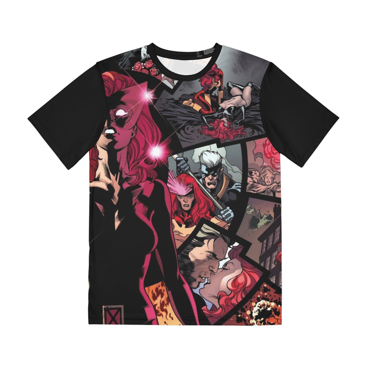 Jean Grey All Over Print Tee (Polyester) - X-Men, X-Factor, Dark Phoenix (IMPROVED PLACEMENT AND PRINTING TECHNIQUES)