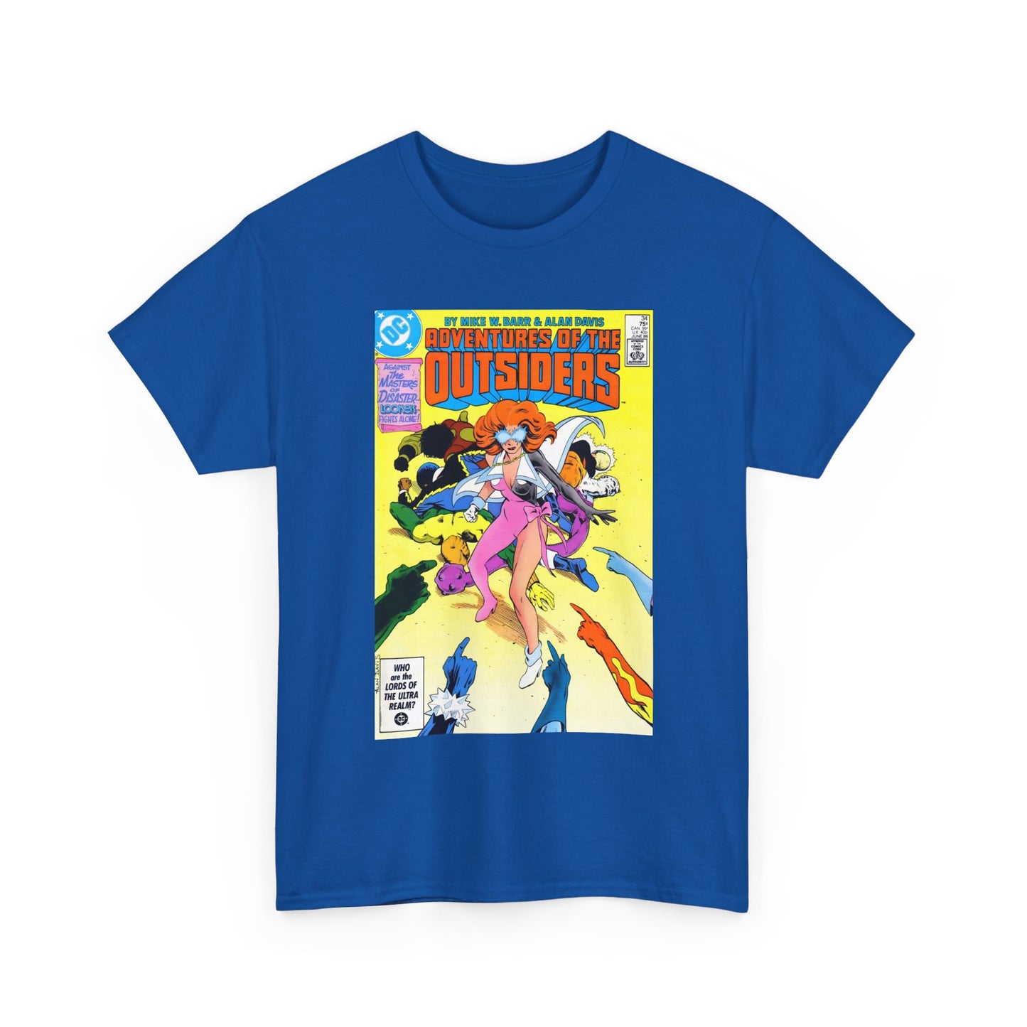 Adventures of the Outsiders #34 T-Shirt - Alan Davis Art - DC Comics