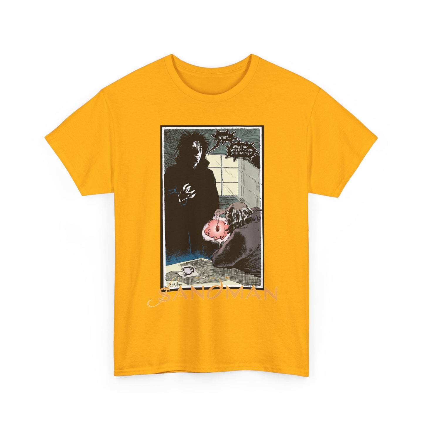 Sandman T-Shirt - Mike Dringenberg & Malcolm Jones III Art - What Do You Think You're Doing? - DC/Vertigo Comics