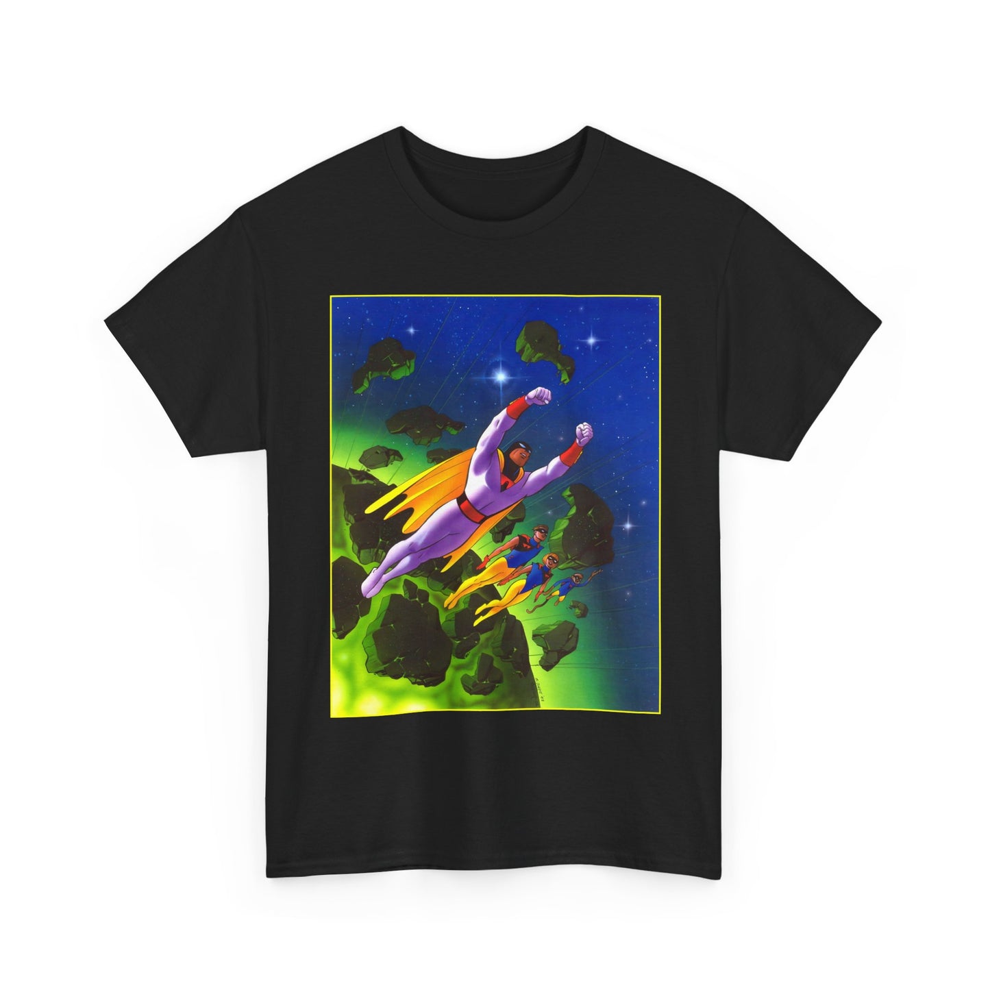 Space Ghost T-Shirt - Steve Rude Art - Jan, Jace, Blip - Gorgeous Art of 1960s Cartoon Icon