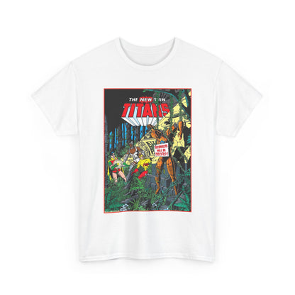 New Teen Titans T-Shirt - George Perez Art - Robin, Cyborg, Kid Flash, Robotman - DC Comics