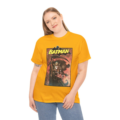Batman T-Shirt - Bill Sienkiewicz Art - With Scarecrow & Ra's Al Ghul - DC Comics