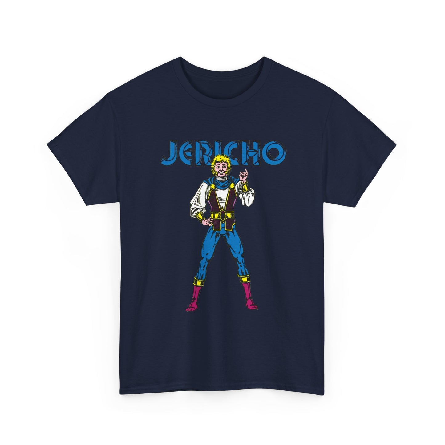 Jericho T-Shirt - George Perez Art - New Teen Titans Member - Son of Deathstroke, Brother of Ravager - DC Comics