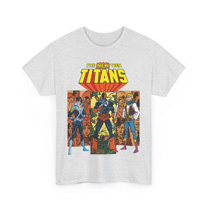 New Teen Titans T-Shirt - George Perez Art - Judas Contract - Nightwing, Jericho, Deathstroke, Changeling. Starfire - DC Comics