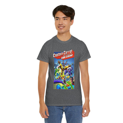 Captain Carrot & Zoo Crew T-Shirt - DC Comics Bronze Age Funny Animals, Superman Guest Star - 1980s