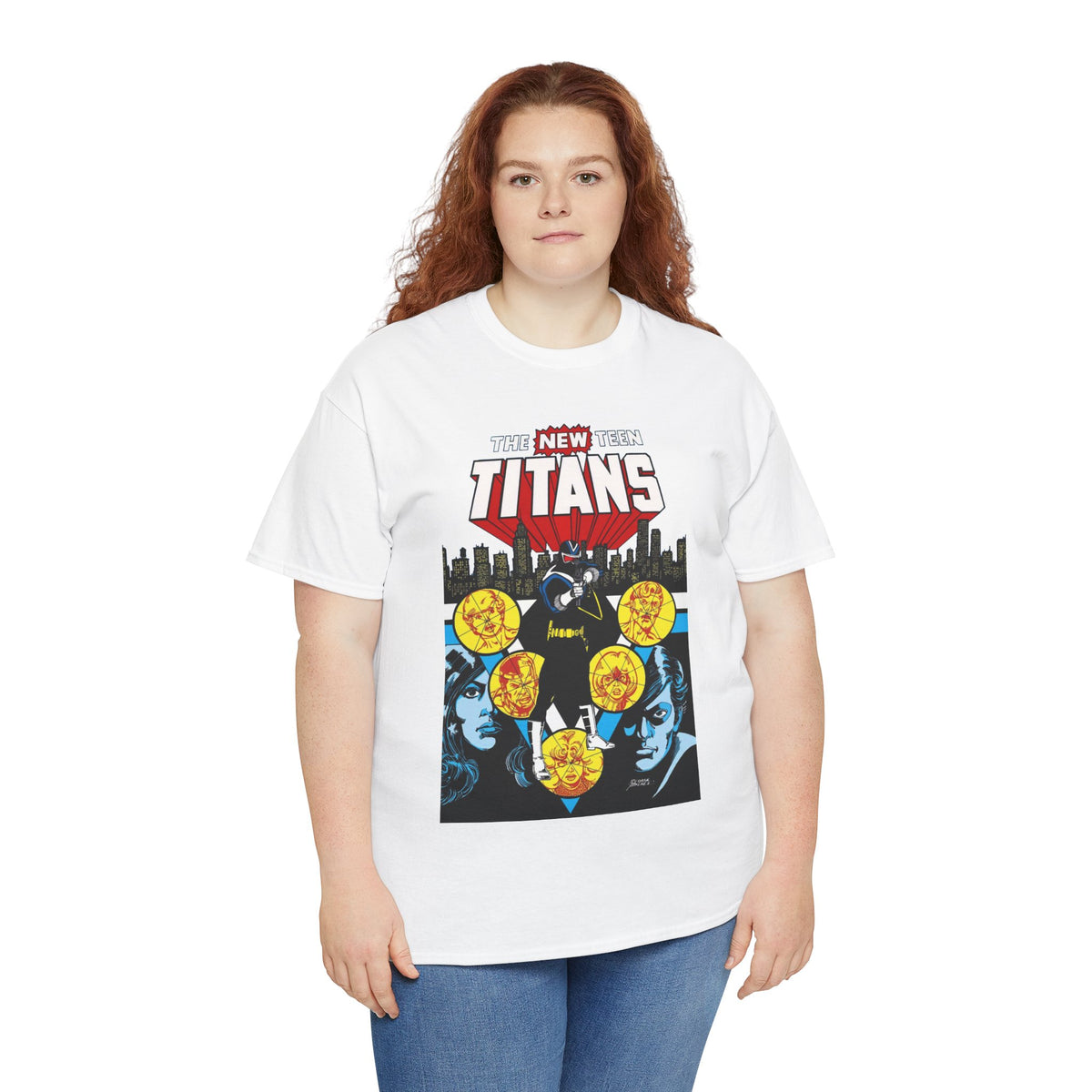 New Teen Titans T-Shirt - George Perez Art - Vigilante, Robin, Wonder Girl - Annual #2 Cover Art - DC Comics