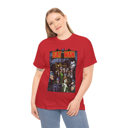 Batman T-Shirt - George Perez Art - Arkham Asylum - Joker, Catwoman, Poison Ivy, Riddler, Nightwing - DC Comics