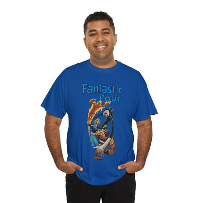 Fantastic Four T-Shirt - John Byrne Art - Invisible Woman, Reed Richards, The Thing, Human Torch - Marvel Comics