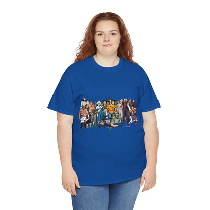 Secret Origins of Super-Villains T-Shirt - Dick Giordano Art - DC Comics - Joker, Mirror Master, Captain Cold, Lex Luthor, Scarecrow, Poison Ivy, Grodd