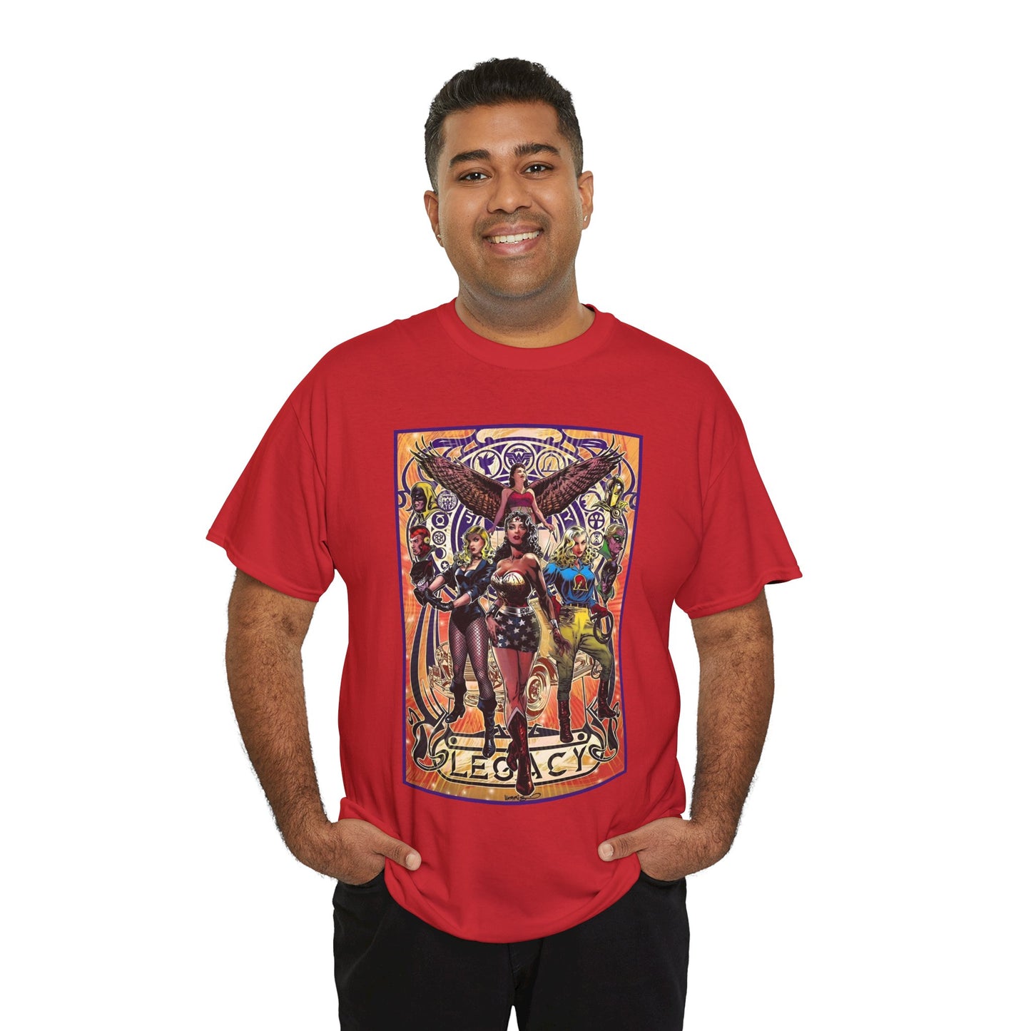Justice Society T-Shirt - Tony Harris Art - Wonder Woman, Liberty Belle, Black Canary, Hawkgirl - JSA - DC Comics