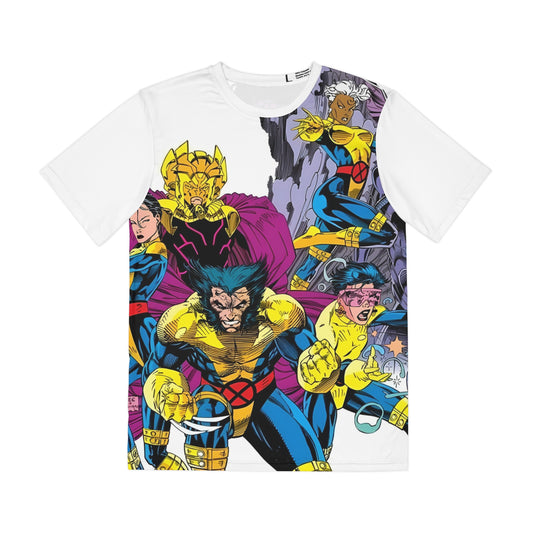 Uncanny X-Men Polyester Tee (All-Over Print) - Jim Lee Art - Wolverine, Psylocke, Storm - Marvel Comics