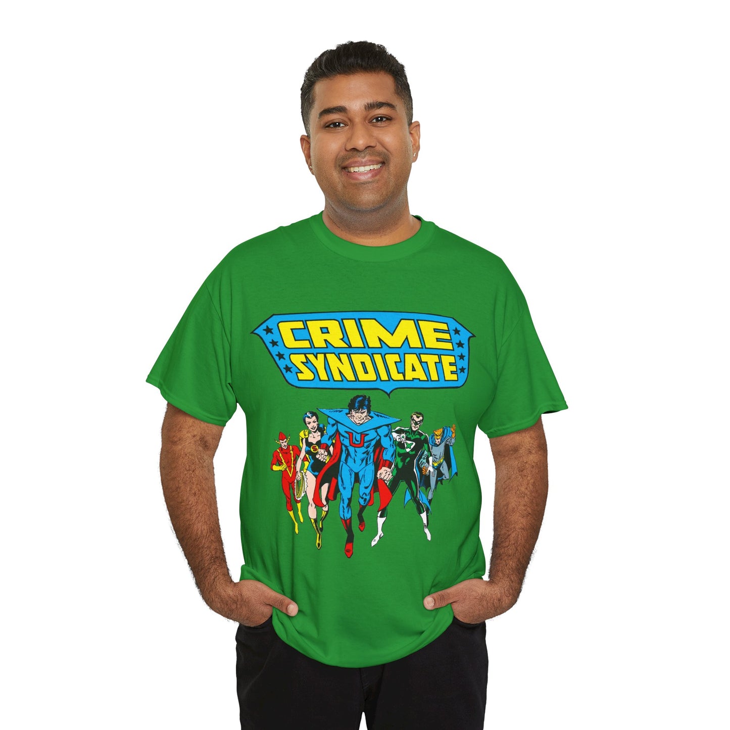 Crime Syndicate T-Shirt - Ultraman, Owlman, Superwoman, Power Ring, Johnny Quick - Earth 3 Justice League Villains - DC Comics