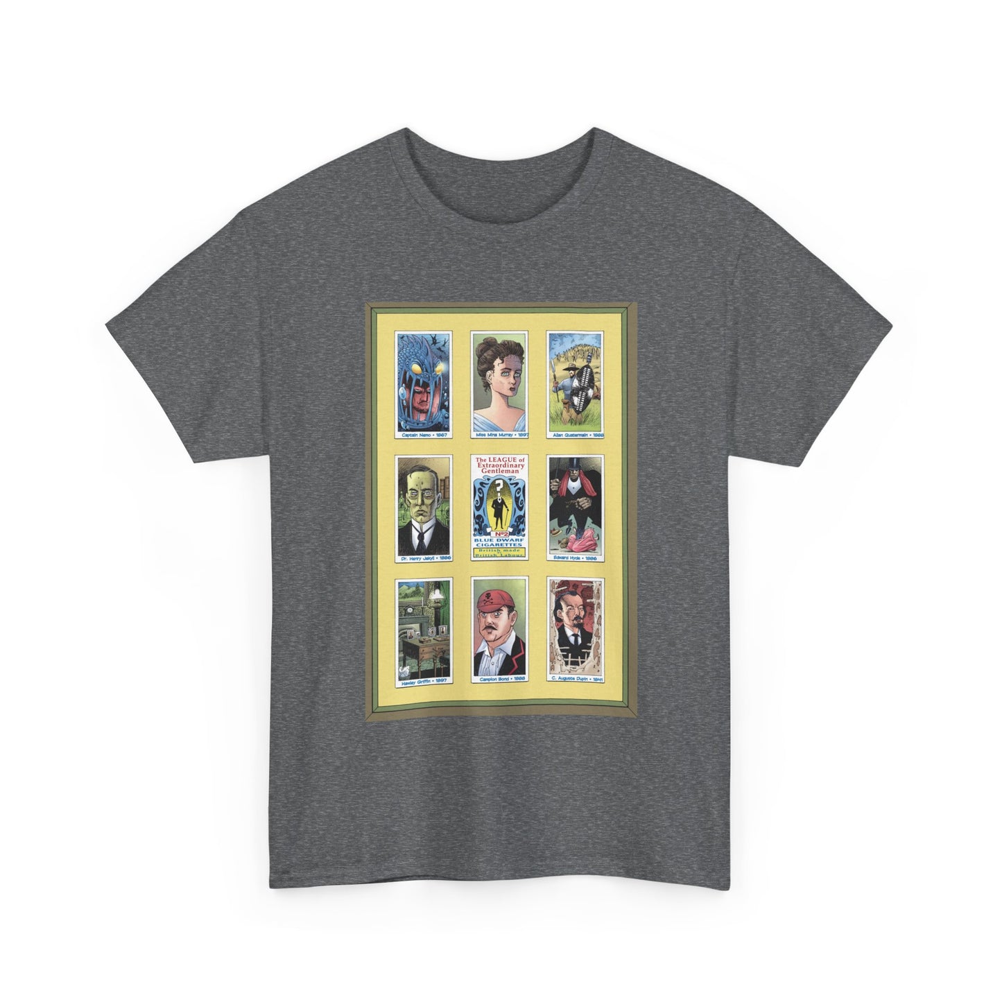 League of Extraordinary Gentlemen T-Shirt - Kevin O'Neill Art - Mina Murray, Captain Nemo, Allan Quatermain, Jekyll & Hyde - Alan Moore Story