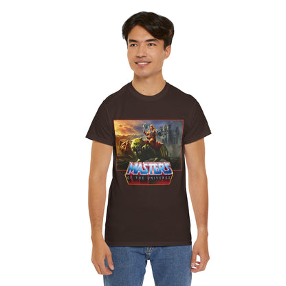 He-Man & Battle Cat T-Shirt- Masters of the Universe, MOTU - New 2026 Movie with Nicholas Galitzine