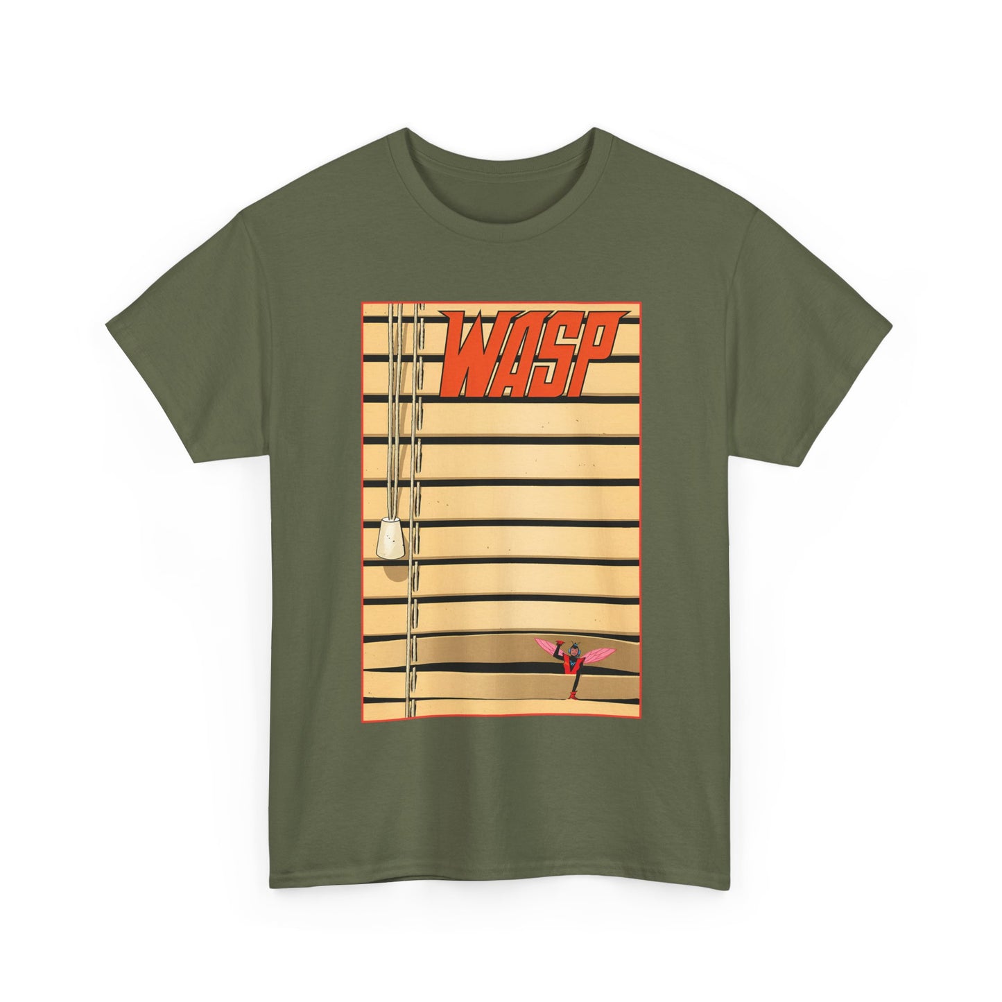 Wasp T-Shirt - Tom Reilly "Windowshades" Cover Art - Avengers Founding Member - Marvel Comics