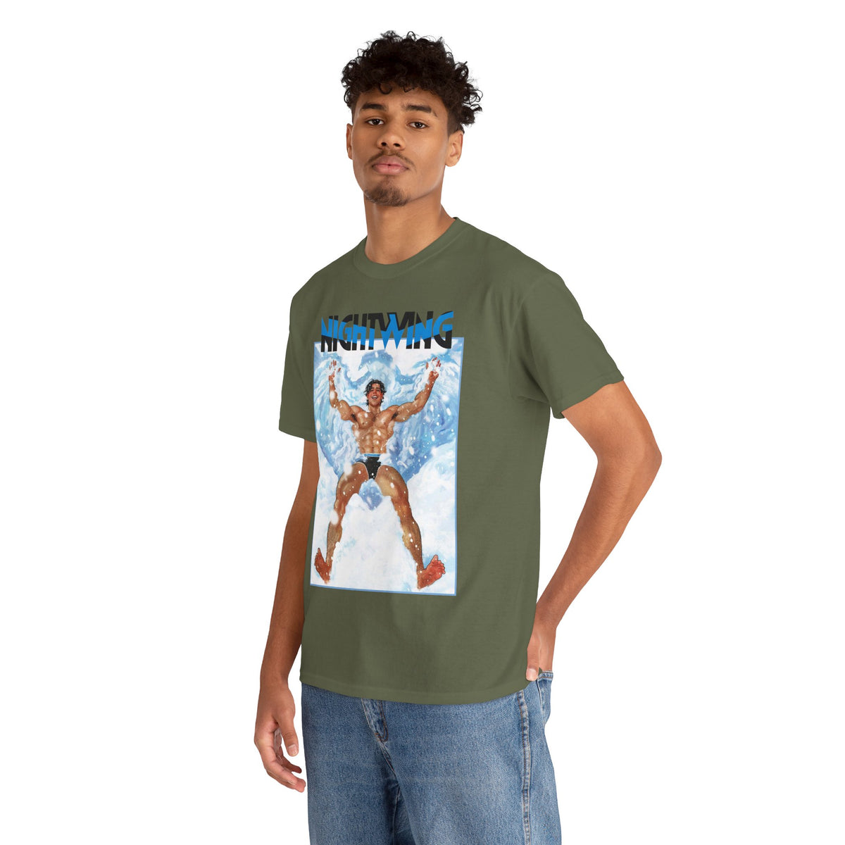 Nightwing T-Shirt - Nick Robles Art - Dick Grayson in the Snow - #111 Cover Art - DC Comics
