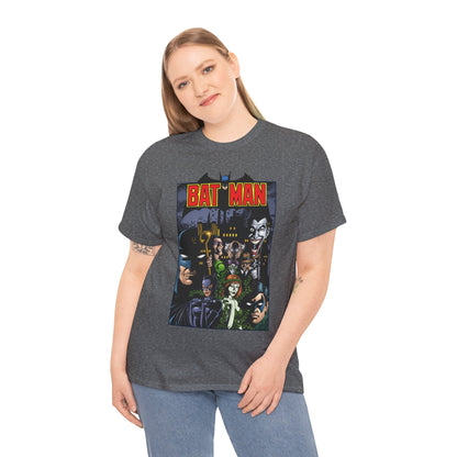 Batman T-Shirt - George Perez Art - Arkham Asylum - Joker, Catwoman, Poison Ivy, Riddler, Nightwing - DC Comics