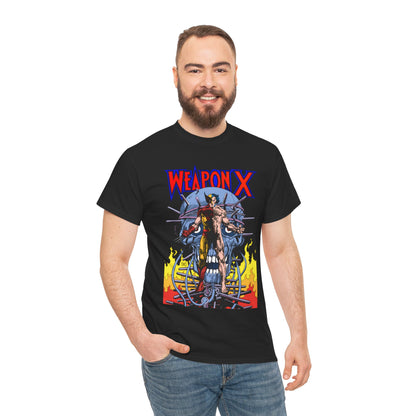 Weapon X T-Shirt - Barry Windsor-Smith Art - Wolverine Origin Story Before He Joined the X-Men - Logan, Mutant Leader - Marvel Comics