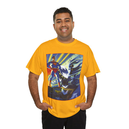 Superman & Batman T-Shirt - Steve Rude Art - The Dark Knight Detective & The Man of Steel - World's Finest - DC Comics