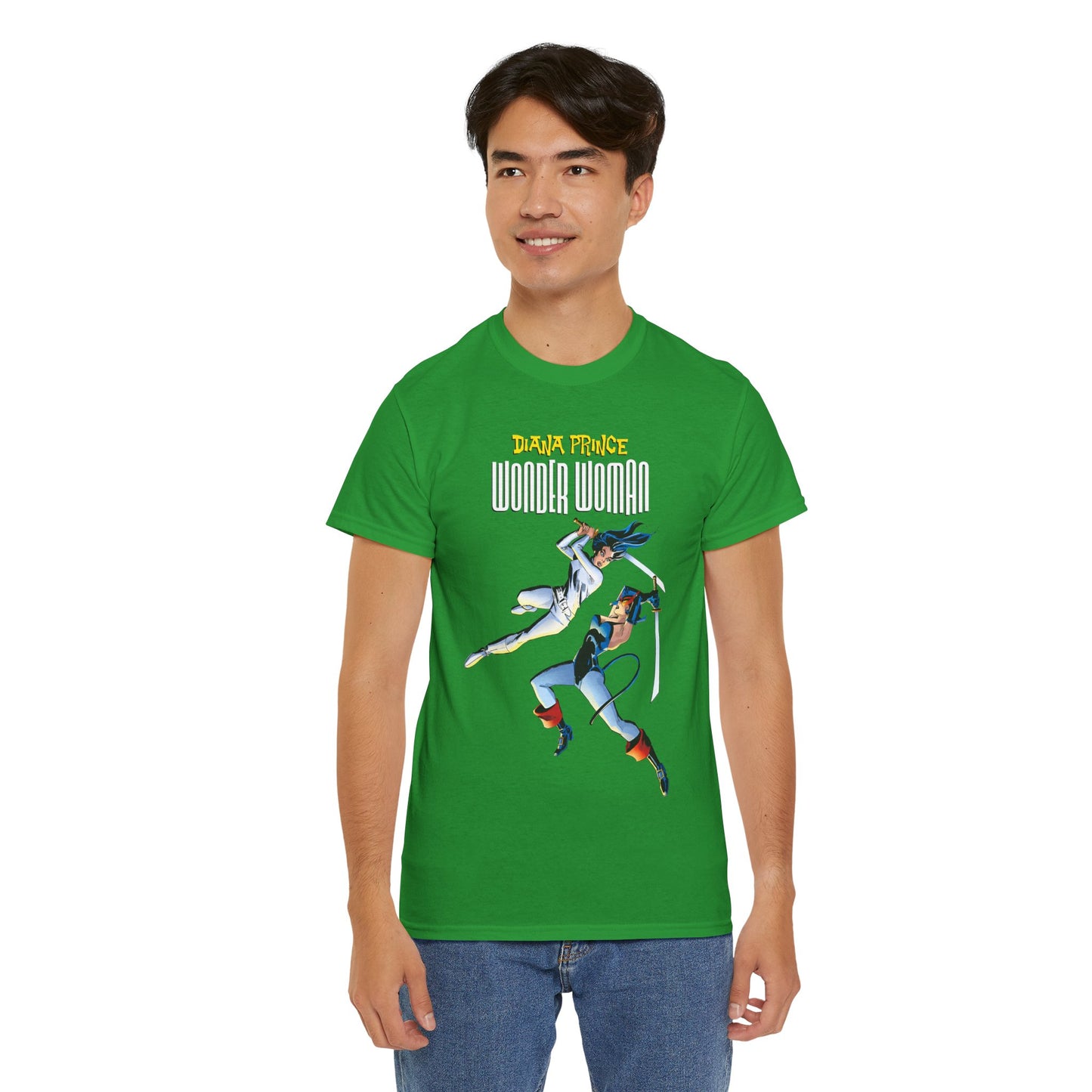 Diana Prince Wonder Woman  T-Shirt - From Diana's 1970s White Suit No-Powers Years - Bronze Age DC Comics
