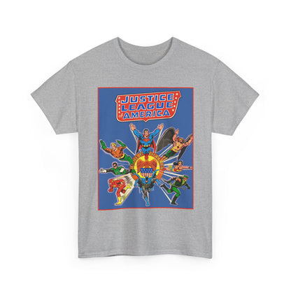 Justice League Treasury Edition T-Shirt - Superman, Wonder Woman, Flash, Hawkman, Batman, Green Arrow, Green Lantern - DC Comics