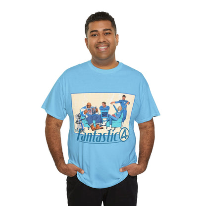 Fantastic Four T-Shirt - 2025 MCU Movie - Reed Richards, Invisible Woman, Thing, Human Torch - Marvel Comics Characters