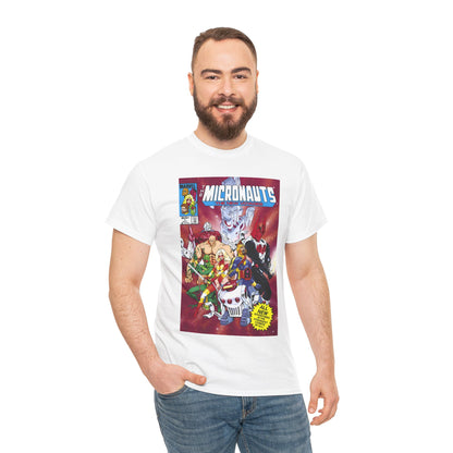 Micronauts: The New Voyages T-Shirt - Commander Arcturus Rann, Biotron, Marionette, Bug - Marvel Comics Series