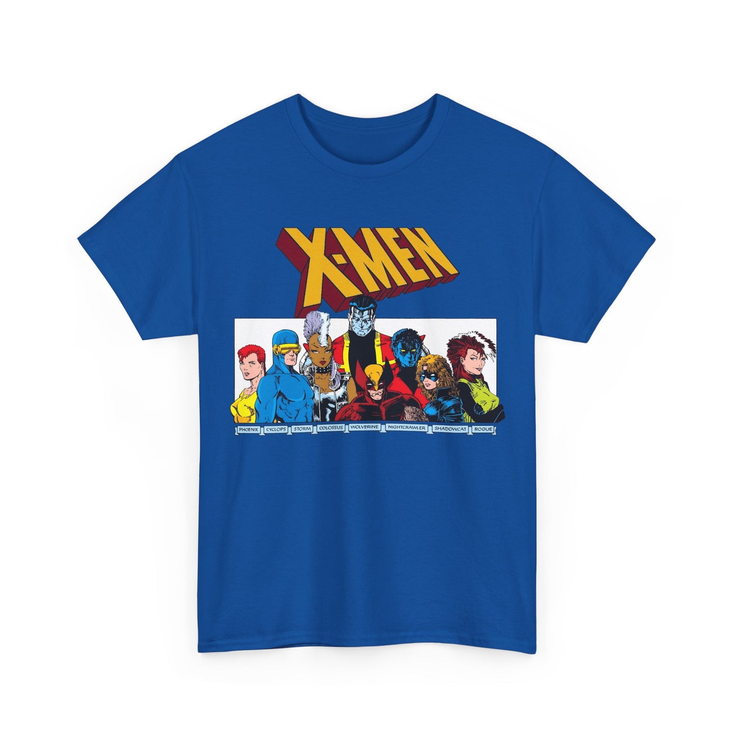 X-Men T-Shirt - Arthur Adams Art - Cyclops, Nightcrawler, Storm, Wolverine, Shadowcat, Phoenix (Rachel Summers), Colossus, Rogue - Marvel Comics