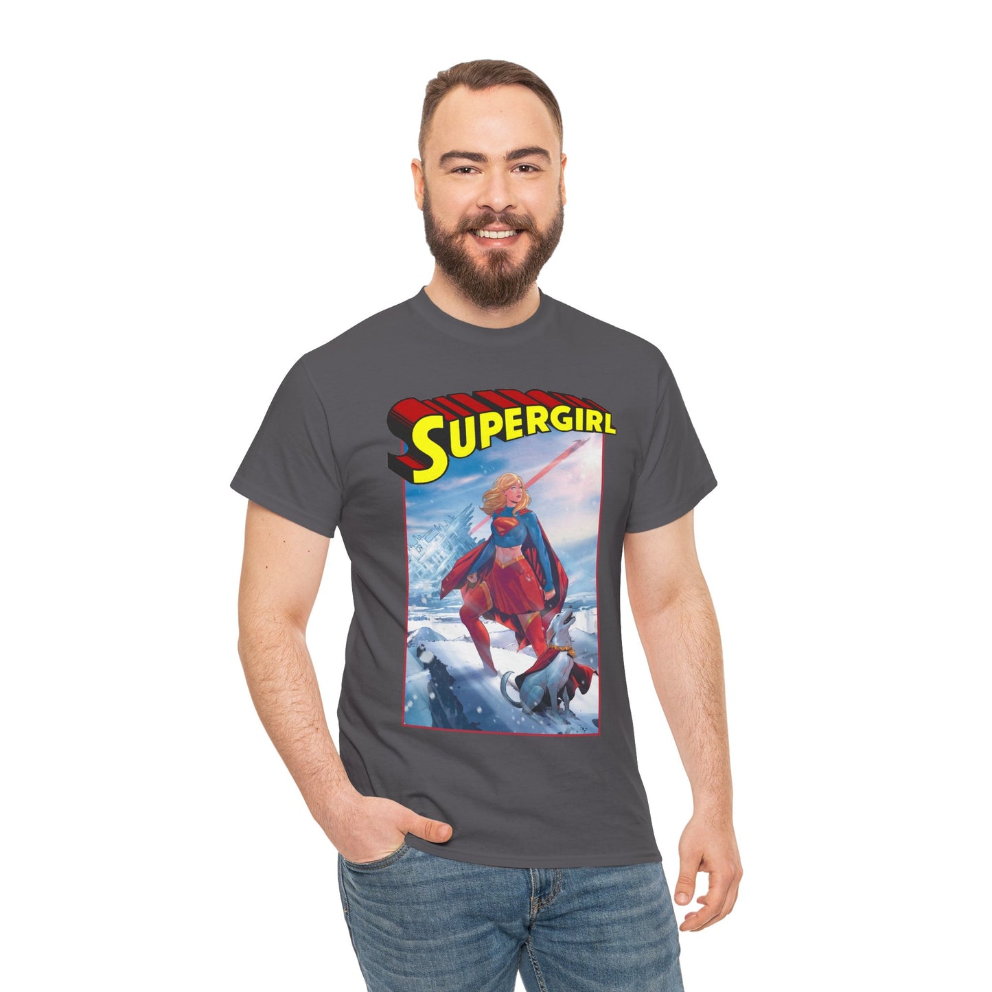 Supergirl & Krypto T-Shirt - Lucas Meyer Art - New 2026 Movie with Milly Alcock - DC Comics
