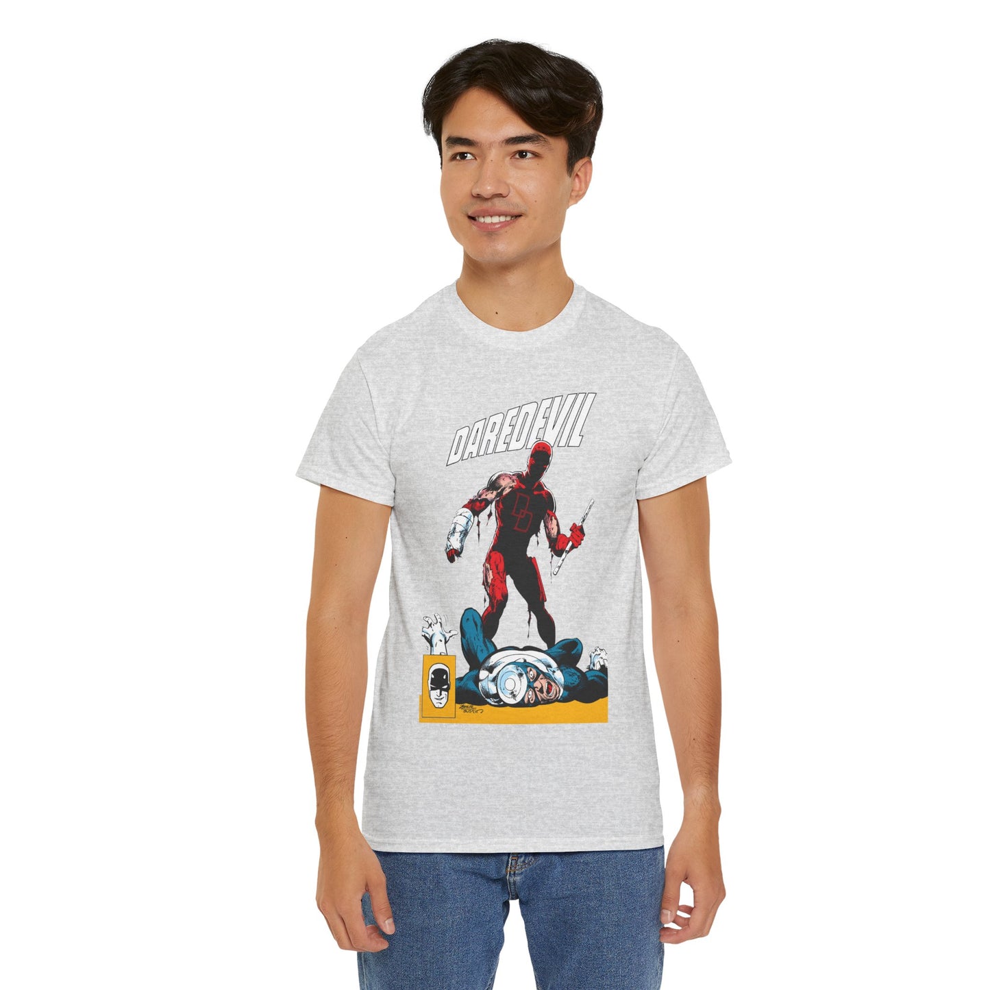 Daredevil T-Shirt - John Byrne Art - Marvel Comics - Bullseye - Matt Murdock, Man Without Fear