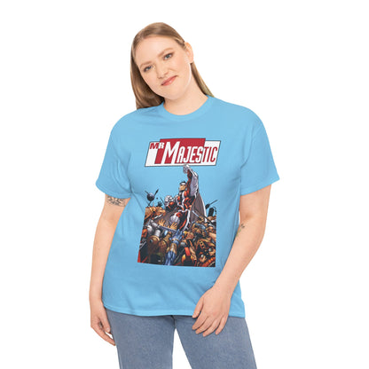 Mr. Majestic T-Shirt - Ed McGuiness Art - Flying Above His Attackers - DC/Wildstorm Comics