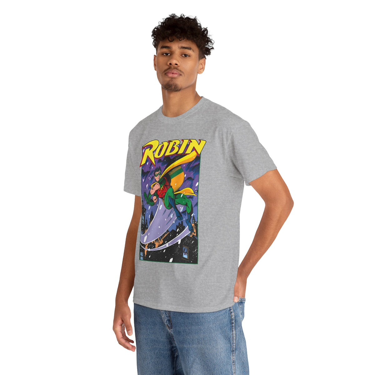 Robin T-Shirt - Tom Grummett Art - Tim Drake, Batman Family, Gotham City - DC Comics
